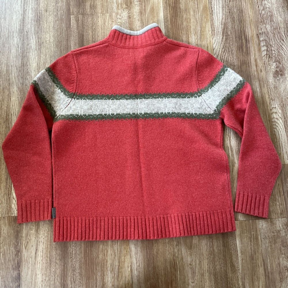 Woolrich Lambswool Sweater Winter Coral Heather Pullover Women's size‎ Large - Picture 5 of 7